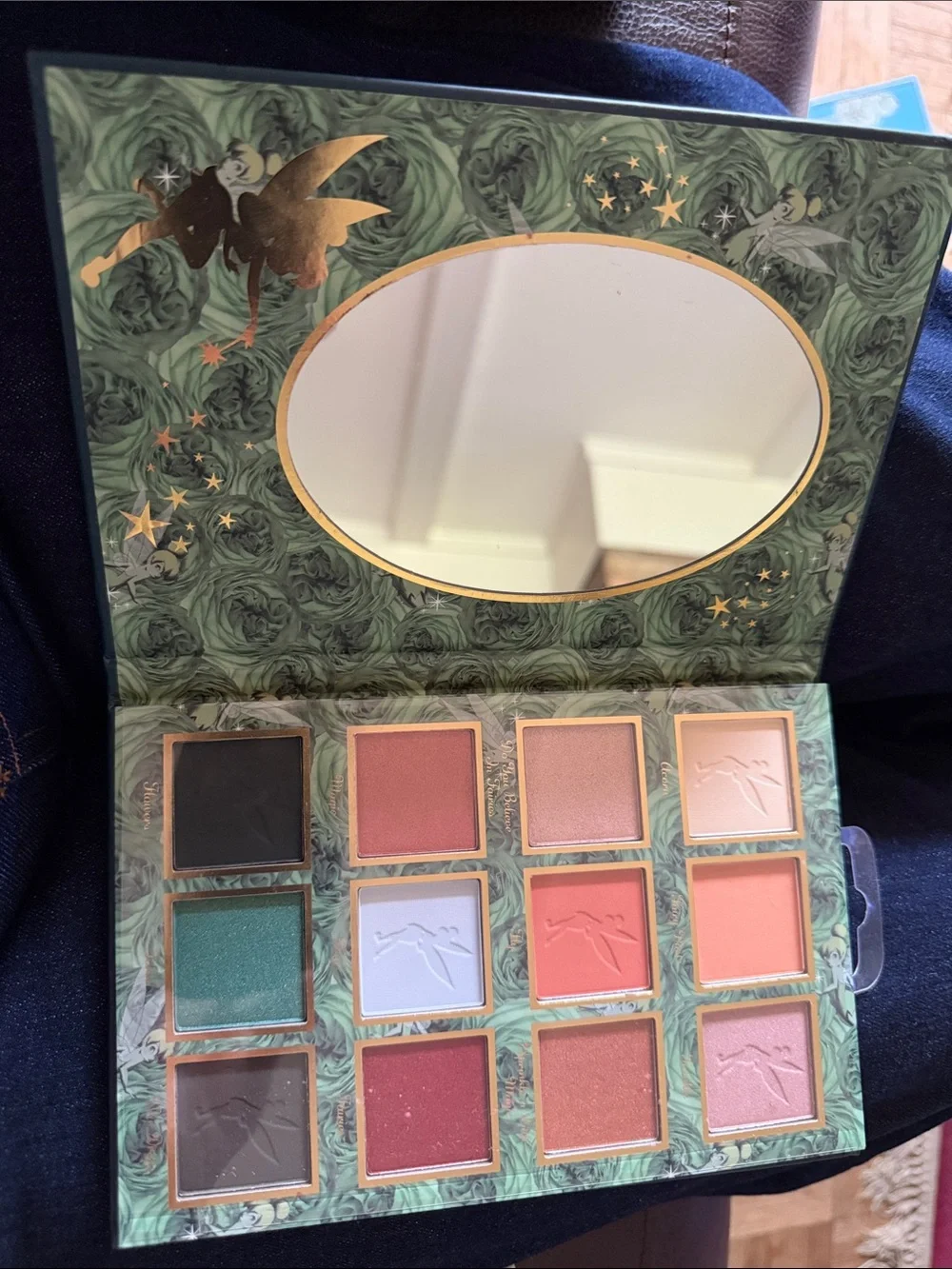 Disney Tinker Bell Eyeshadow Palette - Green & Gold Illustration - Picture 3 of 3